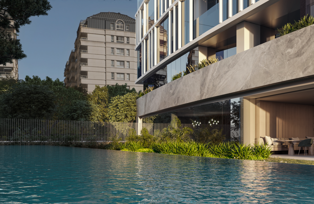 Amenities para disfrutar al aire libre. Green rooftop de 460m², con vistas 360° al mejor city-skyline. Parrillero. Piscina con borde infinito, áreas verdes, gimnasio de alta tecnología y más.